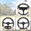 Galaxy Golf Cart Steering Wheel Cover Sweat-Absorbent 6