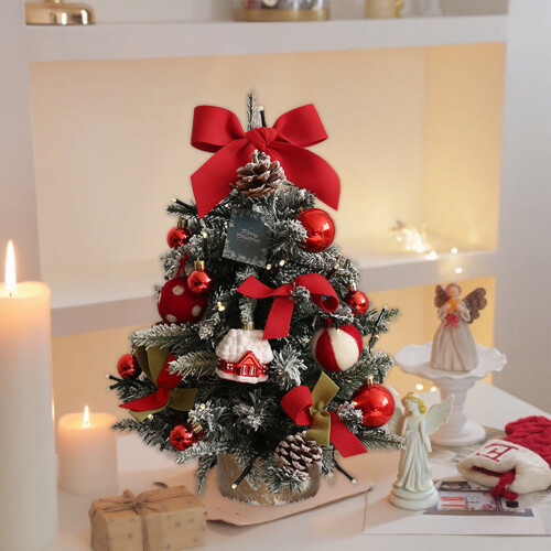Christmas Mini Tree 45CM Pre-Lit Tabletop Ornament