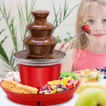 Chocolate Fondue Fountain Machine 3-Tier 220V