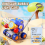 Dinosaur Bubble Lawn Mower Toy with Lights, 1 pc 1