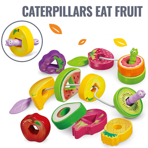Fruit Stringing Beads Toy Montessori Fine Motor Skills