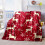 Reindeer Fleece Blanket Ultra-Warm Soft 1-Pack 1