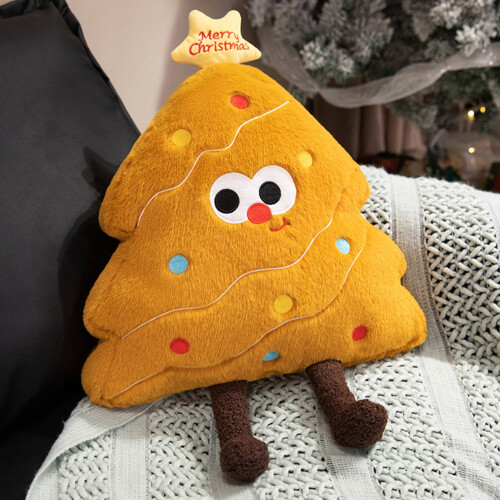 Christmas Tree Plush Pillow Decorative Cushion 19.69 in