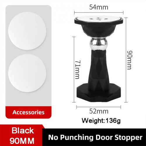 Silicone Door Stopper with Strong Magnet and Suction Cup