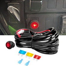 Light Bar Wiring Harness Kit 14AWG 12V Waterproof