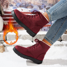 Willtoo Women's Winter Ankle Boots Red