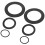 Ibasenice Black Rubber Washers Flat Assortment 6 Pcs 7