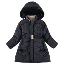 Girls Winter Coat Hooded Waterproof Warm Snow Jacket Black