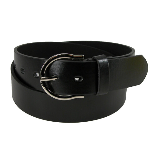 CTM Womens 35 mm Wide Basic Bridle Belt 1