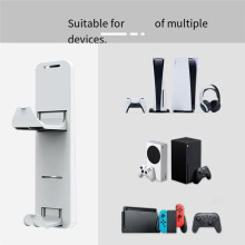 Suitable for PS5 Slim Wall Bracket Game Console Handle Bracket Xboxsx Handle Headphone Storage Rack PS VR Hanger,Black