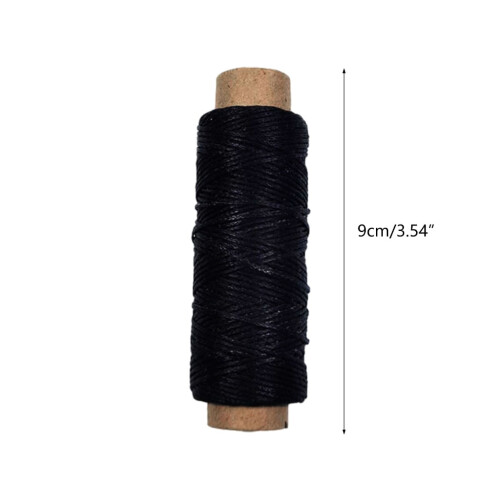 Waxed Thread for Leather Sewing 50m 150D Flat Cord 2