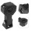 Motorcycle Light Mount Bracket Metal Black 1 Set 2