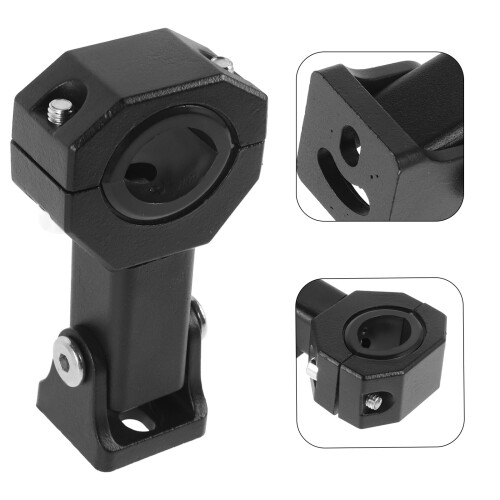 Motorcycle Light Mount Bracket Metal Black 1 Set 1