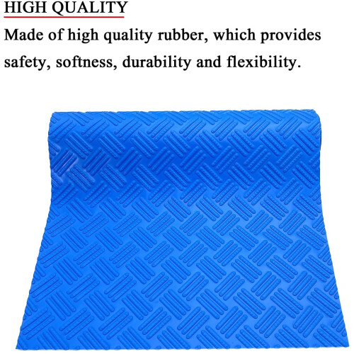 Pool Ladder Mat Non-Slip Protective Step Pad Blue 36 x 24 2
