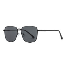 (Black Gray)Mens Fashion Pilot Sunglasses Metal Frame Uv400 Sun Shield For Driving And Party