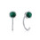 925 Sterling Silver Half Hoop Earrings Hypoallergenic 1