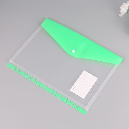 A4 11-Hole Expandable Plastic Folder with Multiple Pockets 1