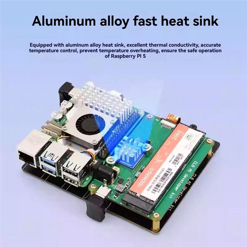 Per Raspberry Pi 5 CLB AI DP Kit AI Kit per Raspberry Pi PCIE A M.2 ...