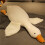 Goose Plush Hugging Pillow Soft Stuffed Animal White 50 cm 4