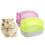 Dwarf Hamster Sand Bath House for Small Pets Clear 2