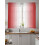 Sheer Voile Curtains Red White Gradient 52x63 Inch Rod 4