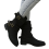 Willtoo Women's Leather Mid-Calf Boots Black Wide Calf 3