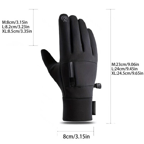 Winter Gloves Unisex Waterproof Warm Touch-Screen Compatible 2