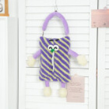 (PurpleStripes)Con Tessuto Peluche E Stile Funzionale Per Camera Da Letto O Portaspazio Soggiorno