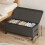 Houndstooth Under-Bed Storage Box with Wheels Rectangular 4