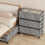 Houndstooth Under-Bed Storage Box with Wheels Rectangular 2
