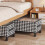 Houndstooth Under-Bed Storage Box with Wheels Rectangular 3
