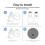 2X PM2.5 Hepa Filter for Levoit Air Purifier Core 200 Activated Carbon Filter Core 200S Air Purifier Filter 5