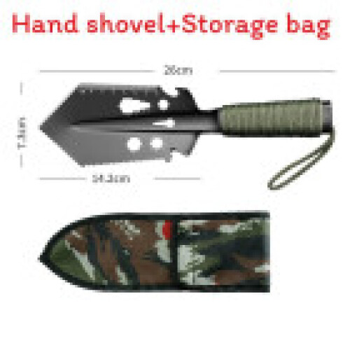 (Black Green)Backpacking Shovel Multi Purpose Hand Shovels For Digging Survival Tool Multitool