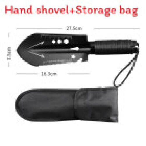 (Black )Backpacking Shovel Multi Purpose Hand Shovels For Digging Survival Tool Multitool