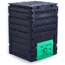 450l Garden Outdoor Compost Container Bin With Lid For Gardens, Balconies, Kitchen