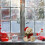 Christmas Tabletop Decorations White Plastic Bear Scene 5