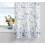 Floral Sheer Kitchen Curtains and Valance Set Blue Grey 4