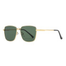 (Gold Green)Mens Fashion Pilot Sunglasses Metal Frame Uv400 Sun Shield For Driving And Party