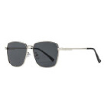 (Silver Gray)Mens Fashion Pilot Sunglasses Metal Frame Uv400 Sun Shield For Driving And Party