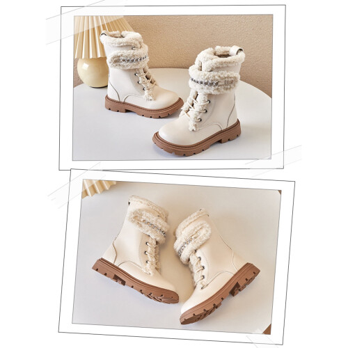 Children's Solid Color Short Boots 1
