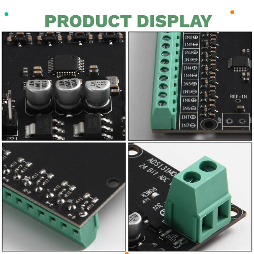 Modulo ADC ADS131M08 1pezzi 8 Canali di Ingresso Differenziale, Convertitore Analogico-Digitale Ad Alta Precisione A 24 Bit 2