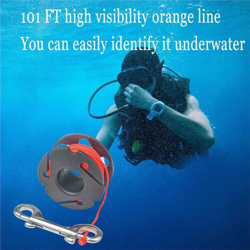 Rocchetto per Immersione Subacquea, Rocchetto A Dito per Immersione Subacquea con Clip A Gancio A Doppia Estremità per Immersione Subacquea 1