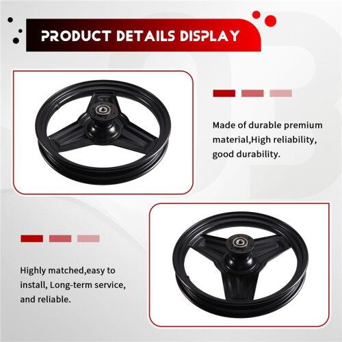 Roda Dianteira de Cubo para Scooter Elétrico Dobrável de 14 Polegadas 14x2.125 com Freio A Disco para e-Scooter Kickscooter