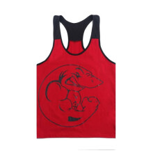 (Red,XL)Tshirt smanicata gilet sportivo reggicalze uomo fitness corsa sciolta abbigliamento regalo