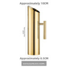 (Gold 2L)Highquality Stainless Steel Water Jug With Gold Trim For Cold Serving Drink
