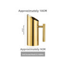 (Gold 1L)Highquality Stainless Steel Water Jug With Gold Trim For Cold Serving Drink