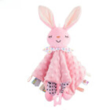 (Strawberry Bunny) Plush Toy Baby Comfort Pillow For Cognitive And Development Coordination Handeye