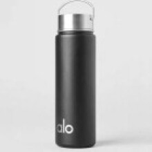 (Black) Waterbottle Alo Premium Insulated Flask With Antislip Handle For Adults And Kids