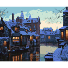 (Color13) Oil Diy Painting Paint By Numbers Digital Hand Painted Paintings Gift Decoration