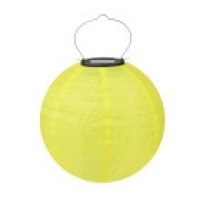 (Yellow,20cm/7.87in)Lámpara LED Solar Tela Fiesta Colgante Decoración Colorida Balcón Adornos Jardín
